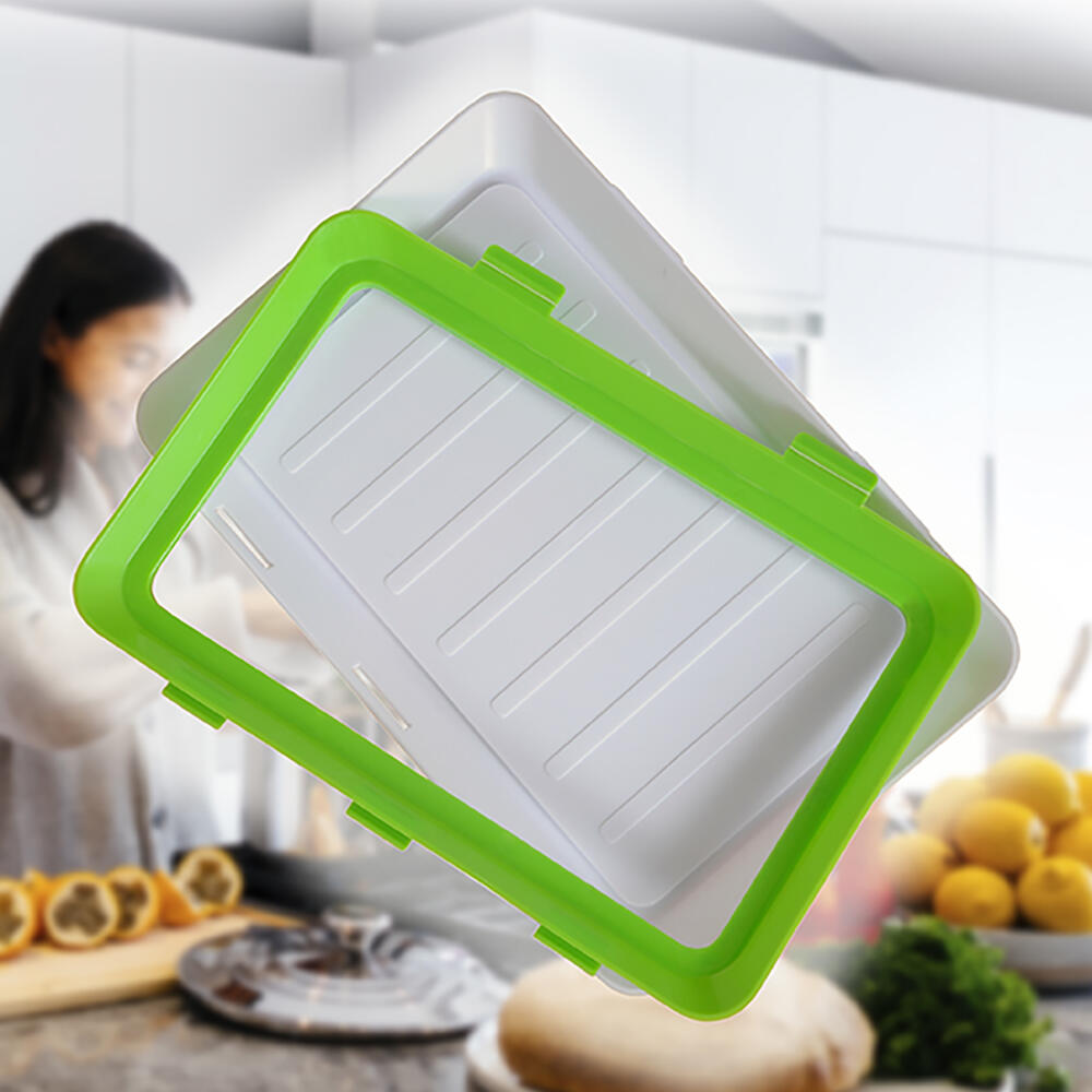 Pack 9 Bandejas De envasado Semi Vacío Apilable Conservación De Alimentos