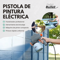 Pistola eléctrica pulverizadora de pintura con acabado profesional