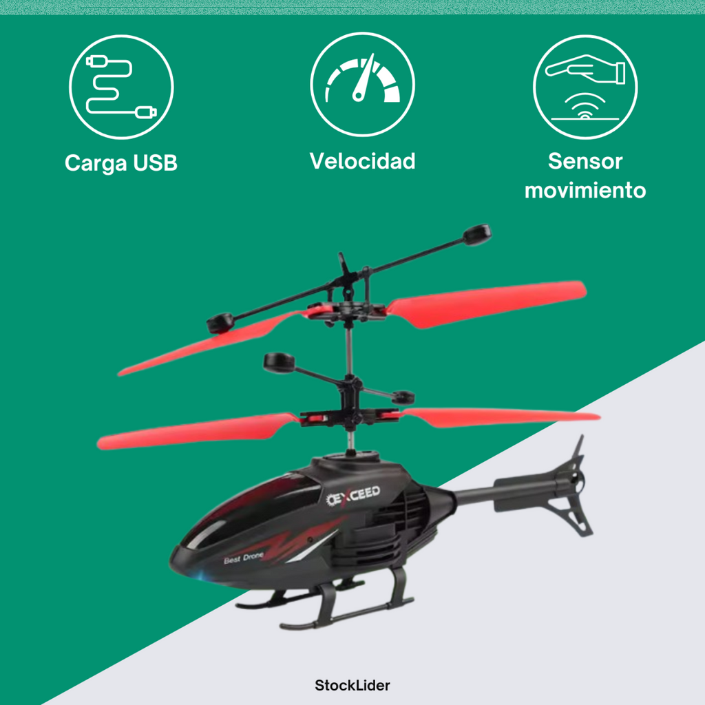 Helicóptero con mando