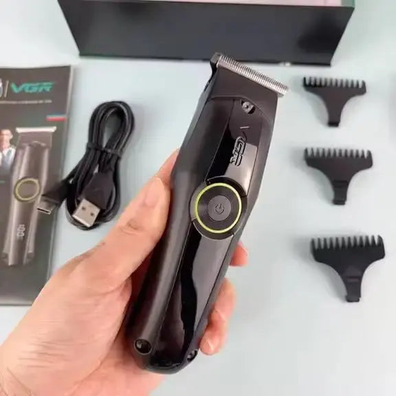 VGR V-905 Cortadora Profesional de Pelo y Barba – Trimmer de Precisión con Cuchilla en T y 3 Velocidades