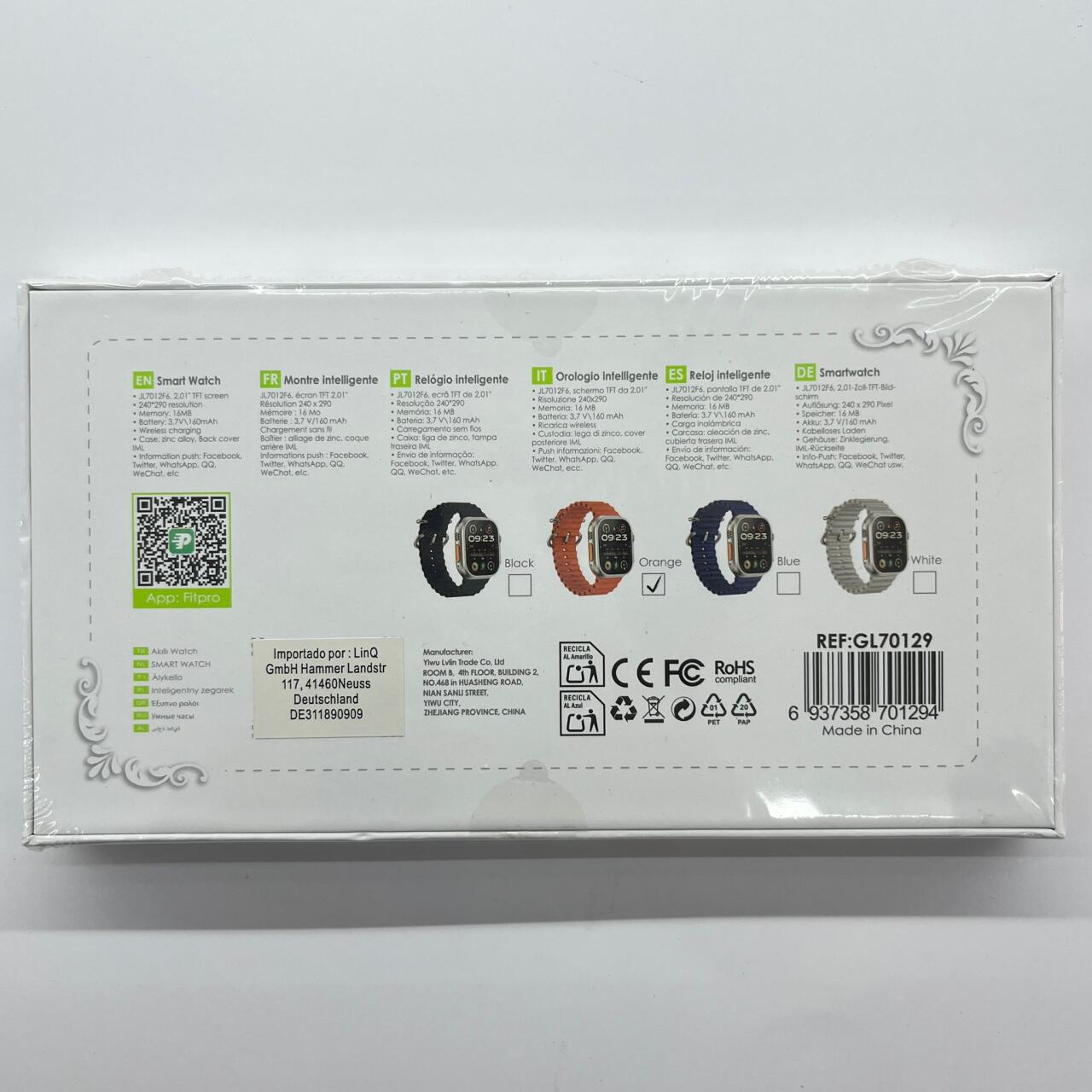 Smart Watch con Pantalla TFT 2.01” – Diseño Premium y Carga Inalámbrica