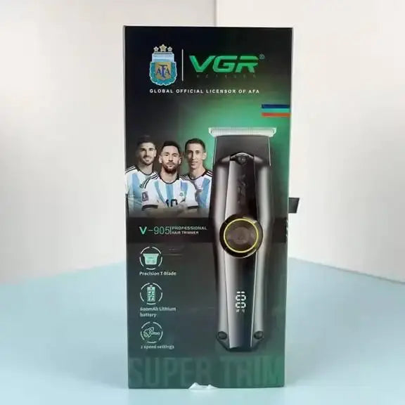 VGR V-905 Cortadora Profesional de Pelo y Barba – Trimmer de Precisión con Cuchilla en T y 3 Velocidades