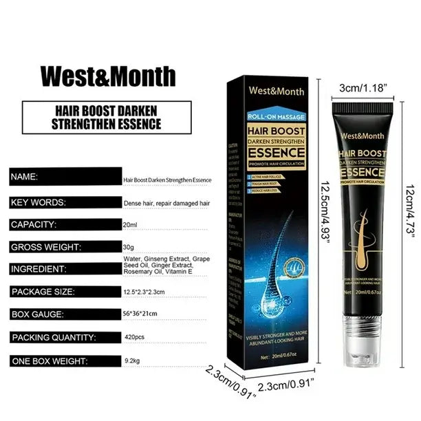 Esencia Anticaída de Cabello Regeneradora Roll-On (20ml) – Fortalece y Estimula el Crecimiento Capilar
