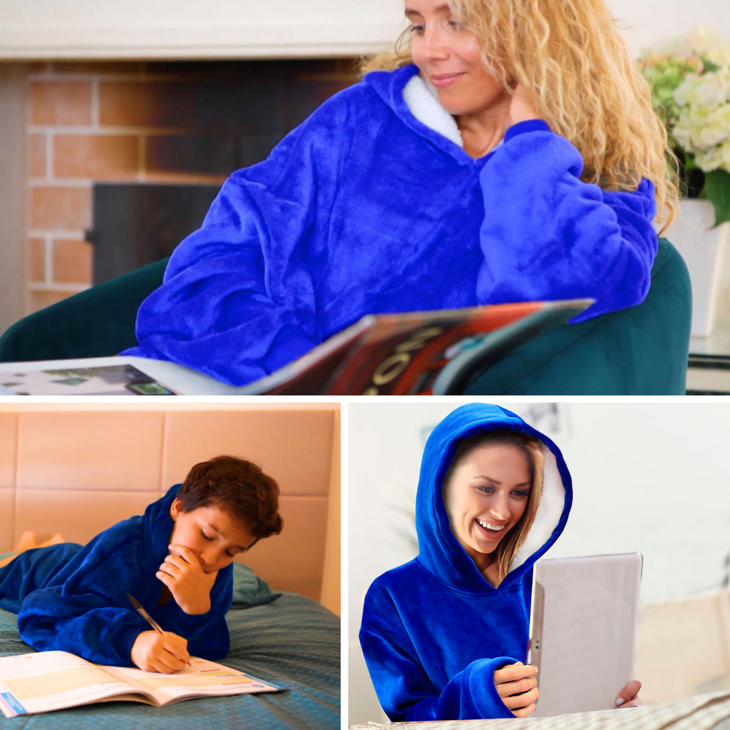 Bata-manta con capucha