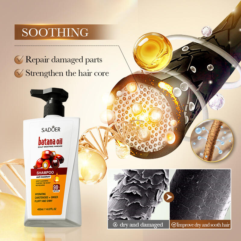 Champú SADOER con Aceite de Batana 400ml – Crecimiento Capilar, Cuidado del Cuero Cabelludo y Renovación Natural