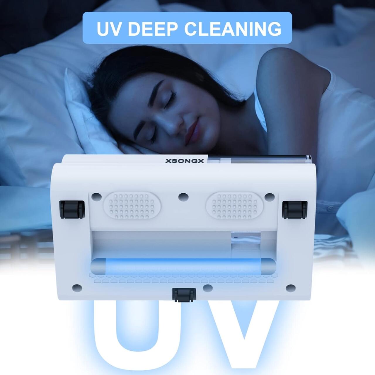 Aspirador de Ácaros 2 en 1 – Potencia de 300W, 2400mAh y Succión de 10.000 Pa