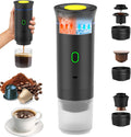 Cafetera Portátil 3 en 1 – Máquina de Café Espresso Compacta y Recargable para Cápsulas, Café Molido e Instantáneo