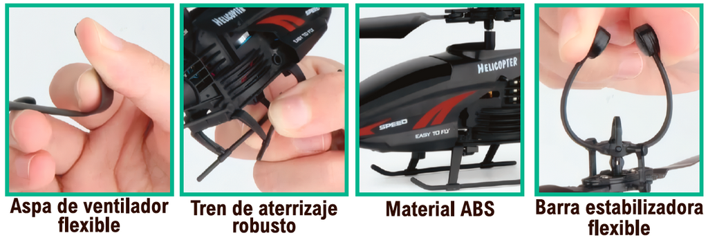 Helicóptero con mando